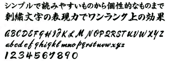 画像:行書体